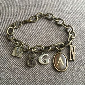 Bronze "VEGAN" Matel Bracelet